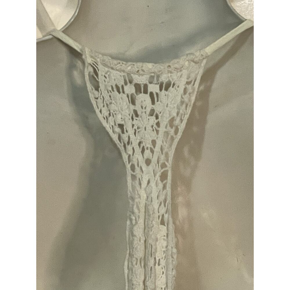 Living Doll Los Angeles Bohemian Sundress Women’s XS Ivory Lined Crochet Long - Picture 5 of 12